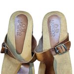 Yokono Shoes Womens Size 6.5 Brown Leather Sandals Toe Post Slide Made In Spain Photo 1