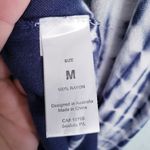 Seafolly  Blue and White Tie Dye Fringe Swim Coverup Photo 6