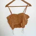 Forever 21 Women’s Camel Club Party Ruched Cropped Tank Top NEW Photo 5
