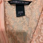 Victoria's Secret Victoria’s Secret Floral Sheer Lace Stretchy Long Sleeve‎ Wrap Top Pink 4 Photo 6