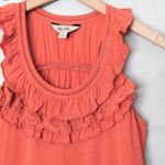 Anthropologie  RicRac Ruffle Orange Tank Photo 1
