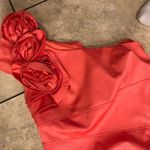 Jessica Simpson Coral flower sleeve one shoulder dress never worn Photo 2
