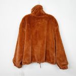 Lucky Brand NWT  | Faux Fur Women's Full Zip Jacket Coat Long Sleeve Size XL Photo 3