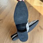 Freda Salvador Womens Keen Almond ToeSnakeskin Mules, Size 8, EUC White Photo 4