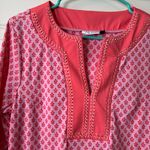 Cabana Life Rosemary Beach Embroidered Tunic Dress Size M Pink Size M Photo 5