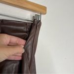 ZARA BLOGGER'S FAVE  Strapless Faux Leather Bodysuit Brown Photo 6