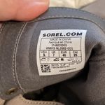 Sorel  Boots size 9 BNWOT see pictures heel is 1 1/2” color gray leather upper Photo 7