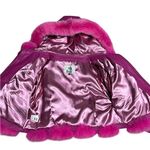 Smith Fine Furs Genuine Fox Fur Convertible Hooded Jacket To Vest Pink Dyed 2XL Size 2X Photo 10