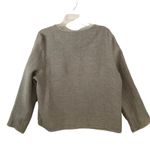 Adrienne Vittadini  gray linen blend open cardigan L Photo 4
