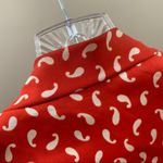 Lee Vintage Mar Red Neck Tie Blouse Photo 8