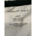 American Eagle  Tank Top Womens Medium White Rolling Stones Cropped Graphic Band Photo 4