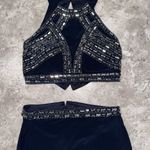 Blondie Nites Elegant Navy Evening Gown with Embellished Waist/ prom dress Photo 9