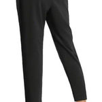 Grace Karin  Black Cropped Paper Bag Waist Pants with Pockets Size Medium Photo 0