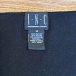 inc international concepts black and white tie at the waist long sleeve top size Size M Photo 1