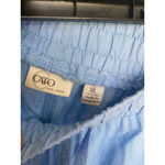 Cato  Light Blue Linen Shorts XL Coastal Resortwear Chic Summer Preppy Vaca Party Photo 3