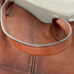 Frye Leather Ring Cognac Tote Shopper Bag Photo 8