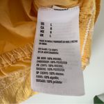 American Eagle  Outfitters Strapless Crop Top Yellow White Smocked Tube Top Crop Photo 7