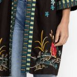 Johnny Was extremely heavily embroidered CELINA LINEN KIMONO COAT NWT RARE Photo 9