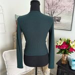 Aerie Dark Green Textured Knit Top Photo 2