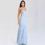 House Of CB 'Joan' Bluebell Lace Up Back Maxi Dress NWOT Size L Photo 12