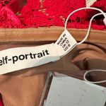 Self Portrait Fuschia Flower Lace Mini Dress Size US 8 Photo 3