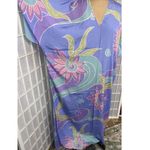 VTG'80s Bill Tice Swim Cover Maxi Side Slit Mumu Gown Sheer Geometric Petite Sm Size undefined Photo 8