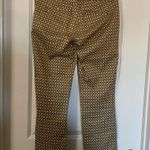 J.Crew Stretch Tan with Cream and Blue Design City Fit Pants Photo 6