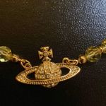 Vivienne Westwood Messaline gold-tone brass crystal-embellished choker Necklace Photo 6