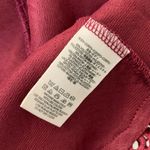 Free People Storyteller Crochet Lace Trim Quilted Pencil Skirt Burgundy Size XS Photo 6