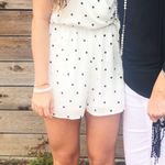 Everly White And Black Polka Dot Romper Photo 1