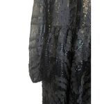 Eloquii  Lace Sequin‎ Long Sleeve Maxi Dress Gown Size 16 Black Formal Sheer NWT Photo 7