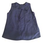 ZARA  Front Ruffle Tank Blouse in Navy, Size S​​​​​​​​​ Photo 0