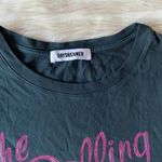 Free People Black Pink Blue Rolling Stones 78 Ticket Boyfriend Oversized T-Shirt Photo 31