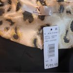 Natori  Small Animal Print Cropped Length Black Tan Gold Metallic Jacket Photo 3
