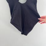 Aerie Ribbed Knot One Piece Swimsuit Full Coverage Black Small Photo 6