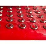 Hot in Hollywood Semi Rigid Red Clutch XL Patent Faux Leather Rhinestones NWT Photo 7