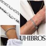 316L Stainless Steel Mens Chain Bracelets, 18K Gold Fashion Sturdy Metal Link Photo 2