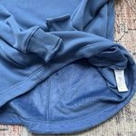 Athleta Cozy Karma Twist Neck Pullover Sweatshirt Plush Lining Blue Size Medium Photo 11