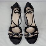 Fergalicious Patent Leather Black Strappy Heel Sandals By  Fergie Maya Size 9M Photo 2