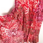 Free People  Forever Yours Smocked Slip Maxi Dress Size XS Red Floral Sleeveless Photo 10