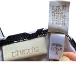 Chico's  Black‎ and White Geometric Tank Top - Size 3 (XL) Photo 5