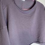 Le lis  Mauve Waffle Knit Sweatshirt Photo 1