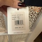 Calvin Klein indigo dark blue denim look zip blazer size 10 NWT Photo 6