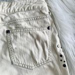 Free People  Cream Embellished Skinny Jeans Photo 4