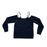 Dries Van Noten Merino Wool Cold Shoulder Sweater Black Women Sz XS Sexy Chic Photo 2