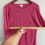 J. Jill Knit Sweater Linen Blend Woman’s S Pink Boat Neck Tunic 3/4 Sleeve Photo 7