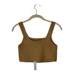Everlane  Camel Yak And Wool Blend The Cozy Stretch Knit‎ Cropped Tank Size S NWT Photo 3