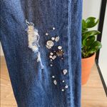 Kut From The Kloth Kut Mid-Rise Catherine Rhinestone Distressed Straight Leg Jeans, 2 Photo 4