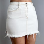 Ellen Tracy Y2K White Denim Mini Skirt Photo 0