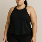 All In Motion Black Athletic Tank Top XXL Workout Activewear Goth Grunge Boho Photo 0